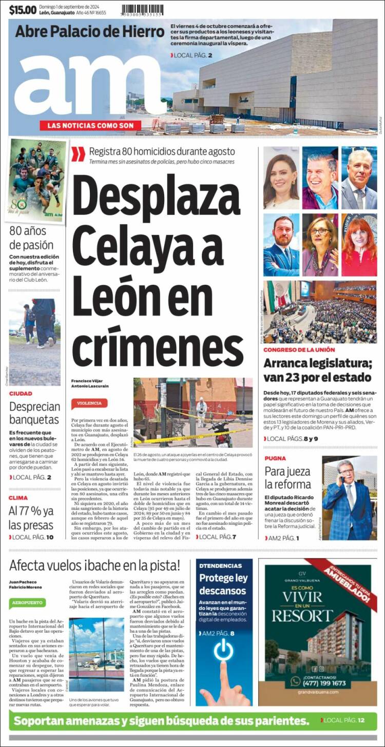 Portada de Al Día A.M. (México)