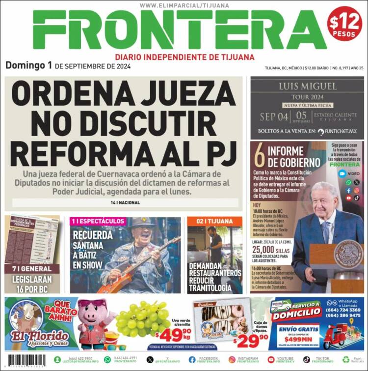 Portada de Frontera (México)