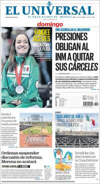 Portada de El Universal (México)