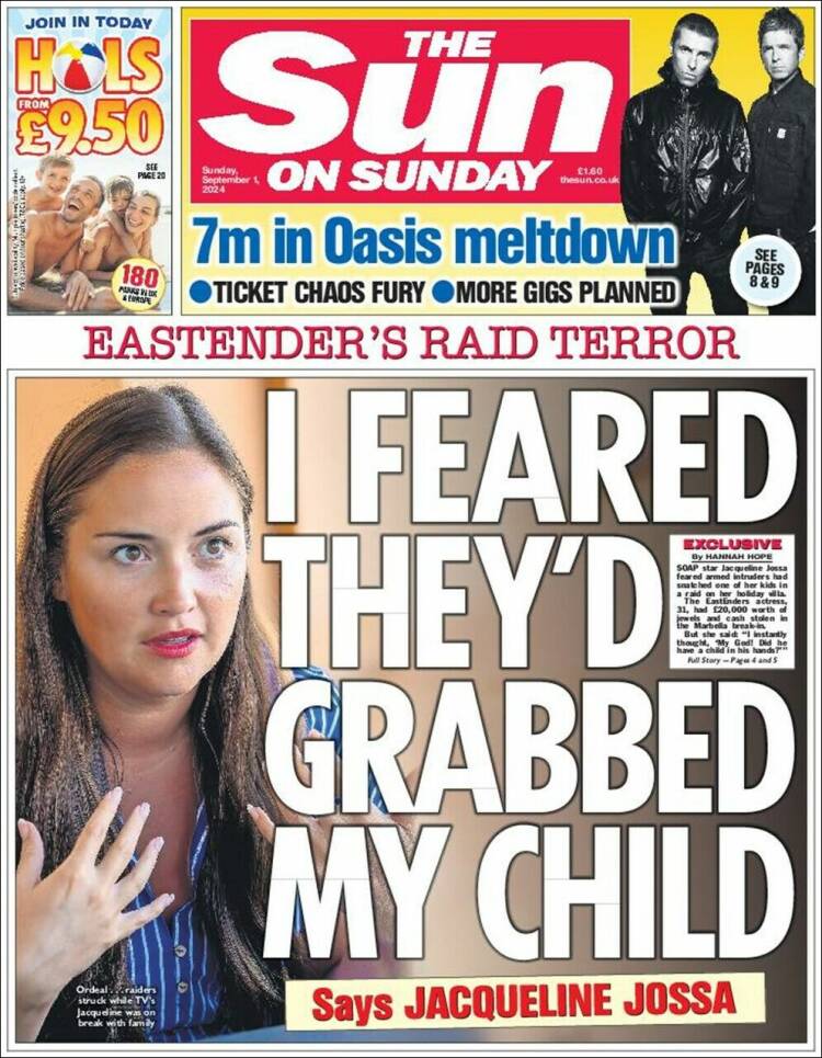 Portada de The Sun (Reino Unido)