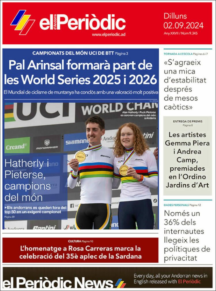 Portada de El Periòdic d'Andorra (Andorra)