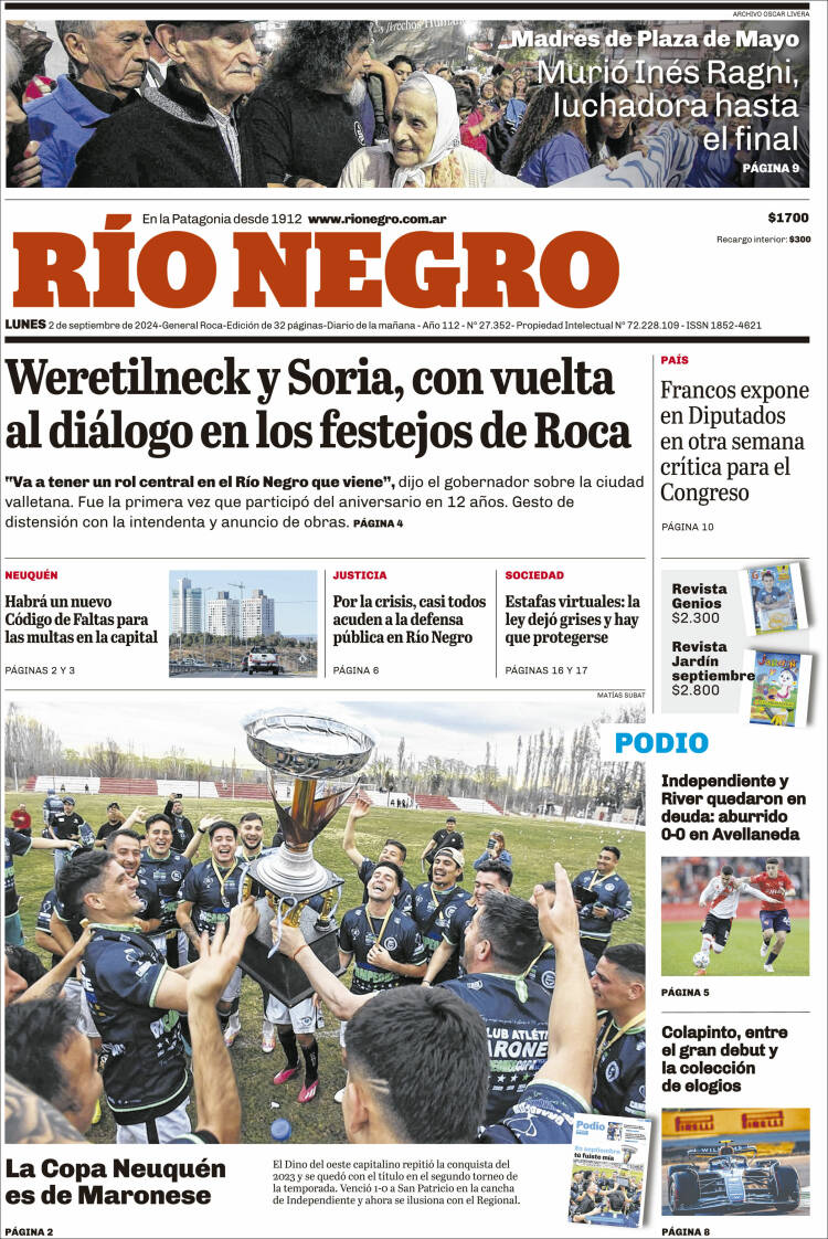 Portada de Rio Negro (Argentina)