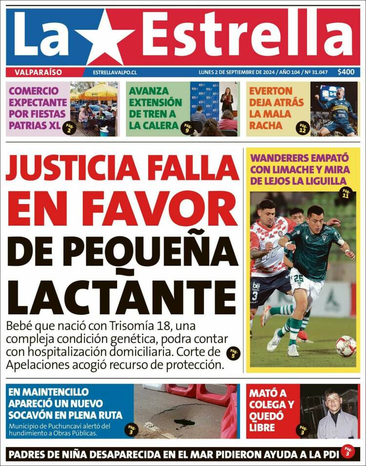 Portada de Estrella de Valparaiso (Chile)