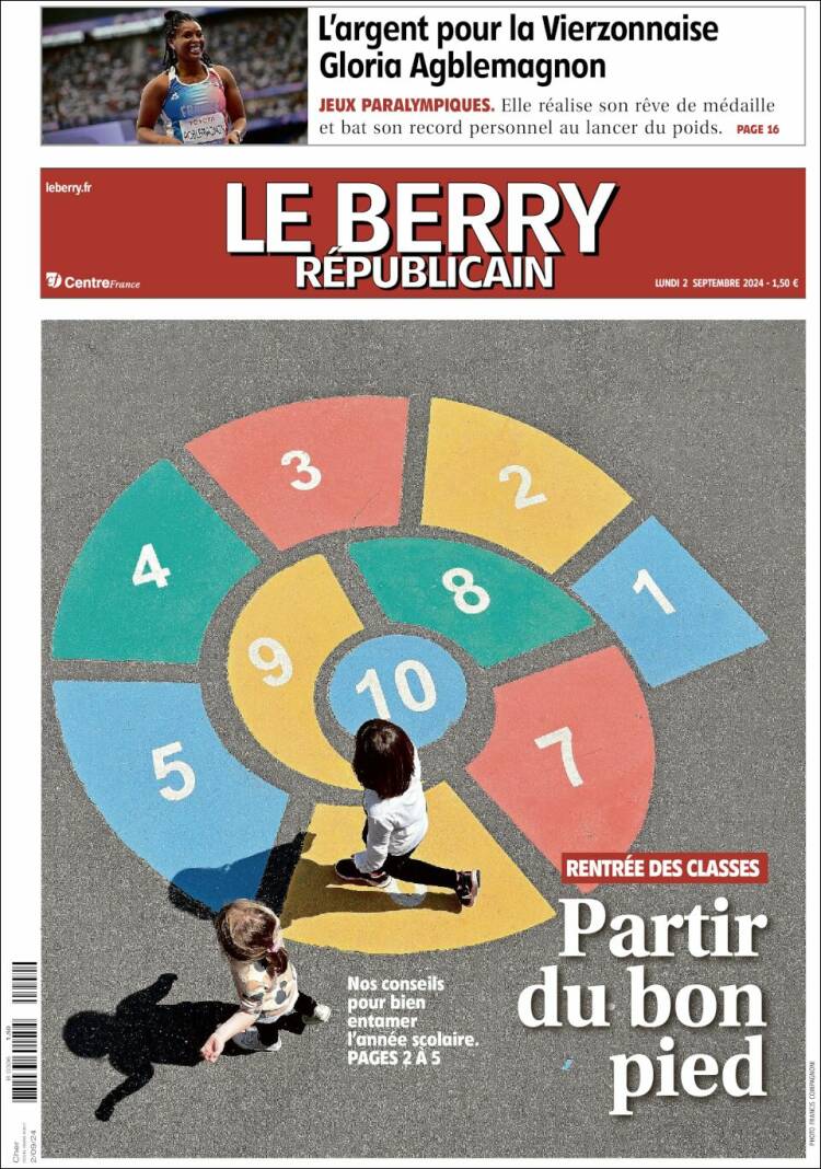 Portada de Berry Republicain (Francia)
