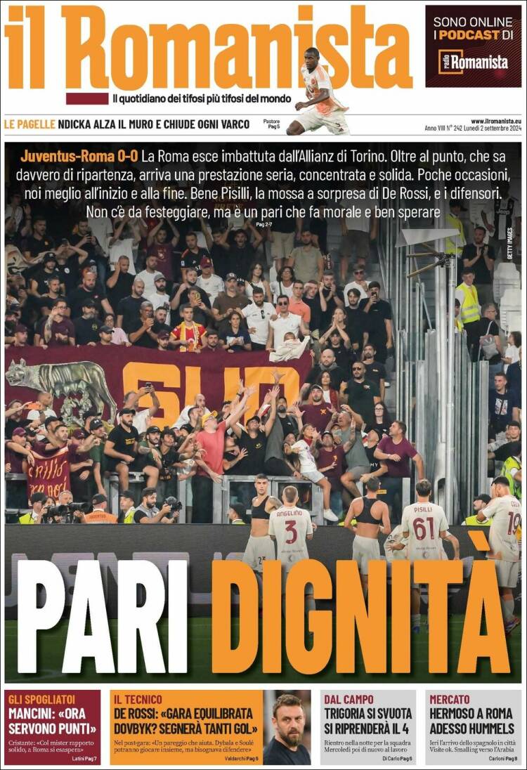 Portada de Romanista (Italia)