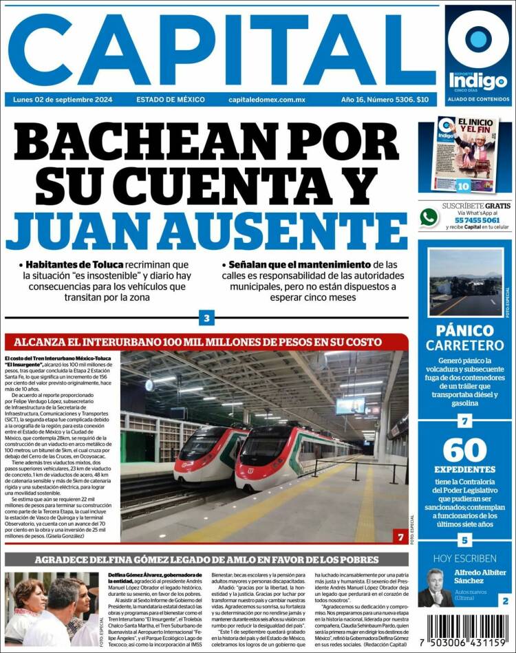 Portada de Capital México (M&eacute;xico)