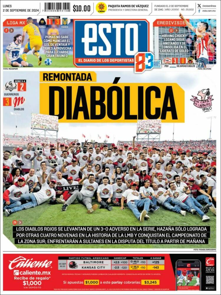 Portada de Esto (M&eacute;xico)