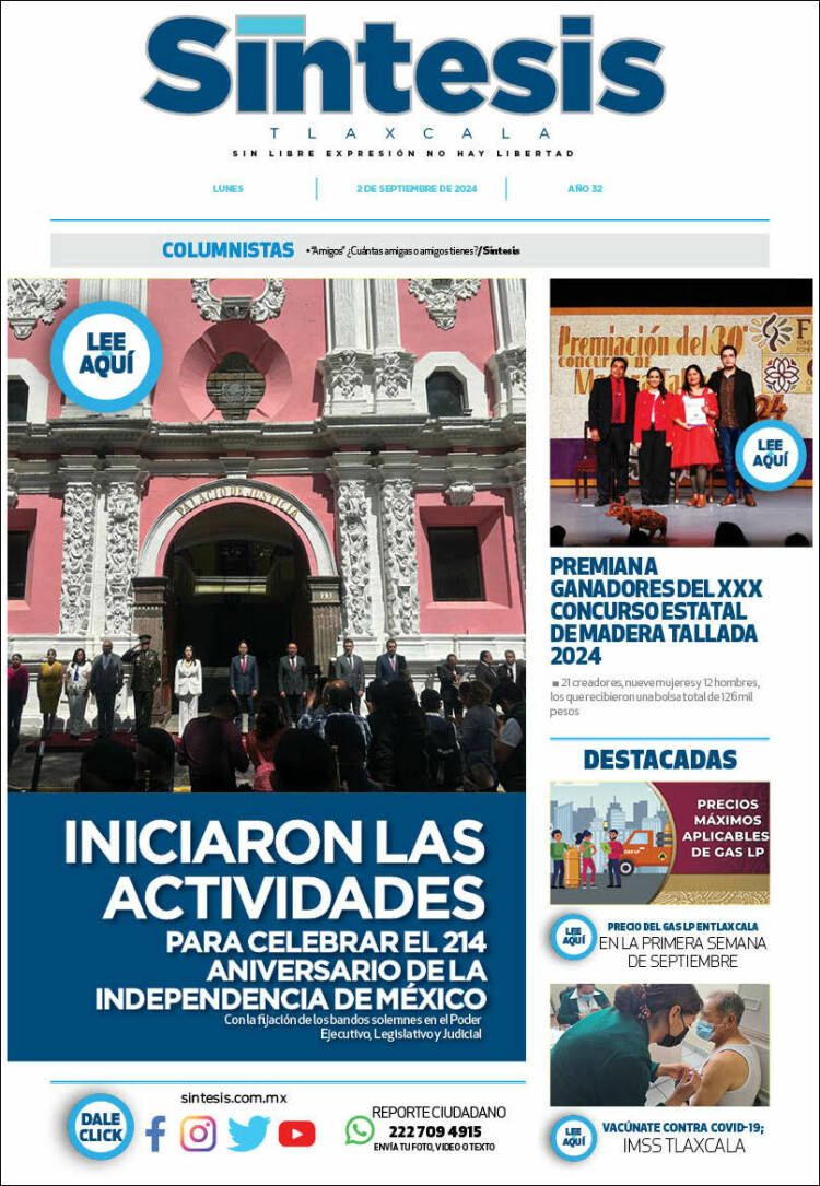 Portada de Síntesis de Tlaxcala (M&eacute;xico)