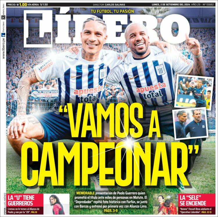 Portada de Líbero (Per&uacute;)