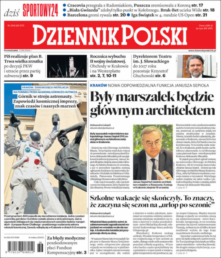 Portada de Dziennik (Polonia)
