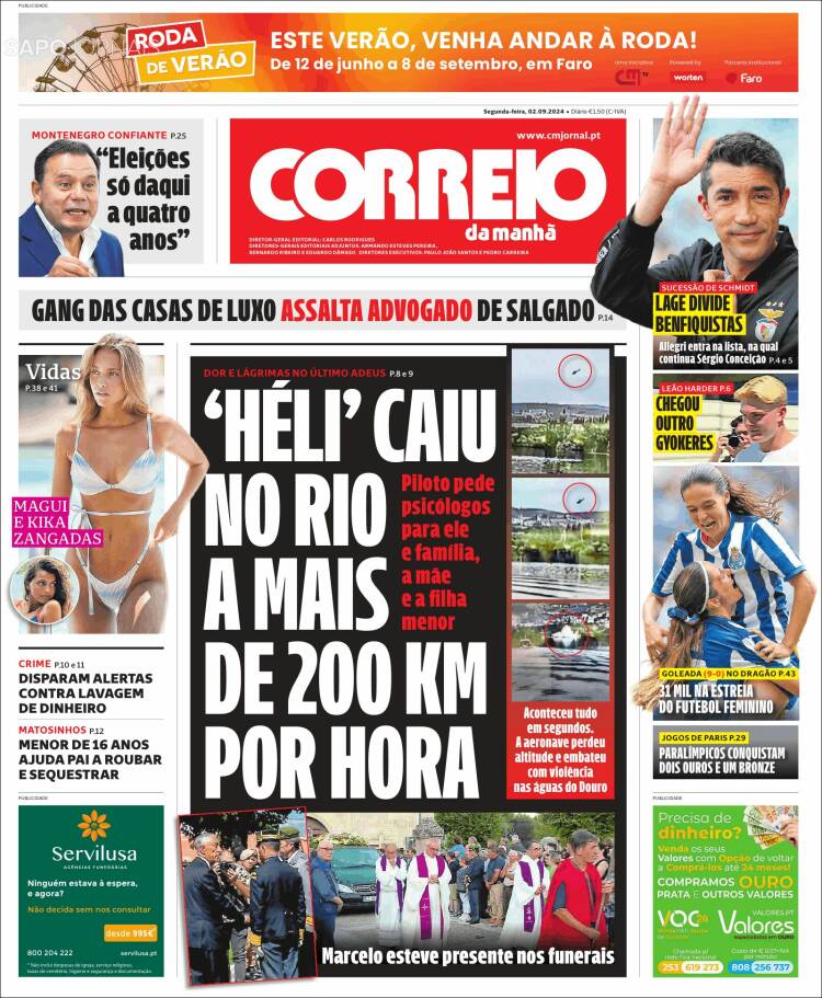 Portada de Correio da Manhã (Portugal)