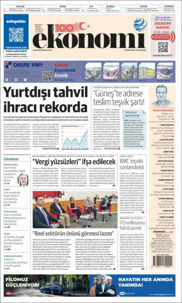 Portada de Dünya (Turqu&iacute;a)