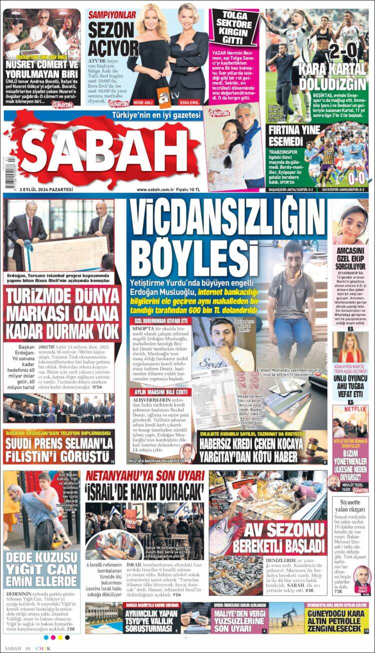 Portada de Sabah (Turqu&iacute;a)