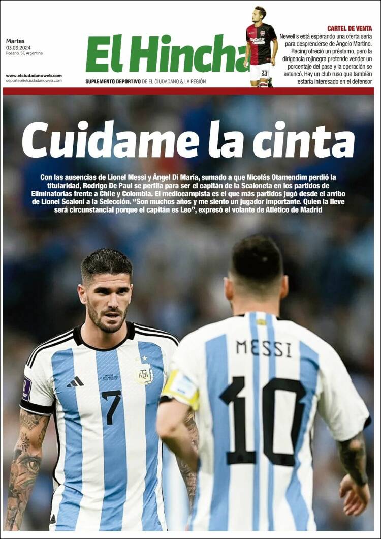 Portada de El Hincha (Argentina)