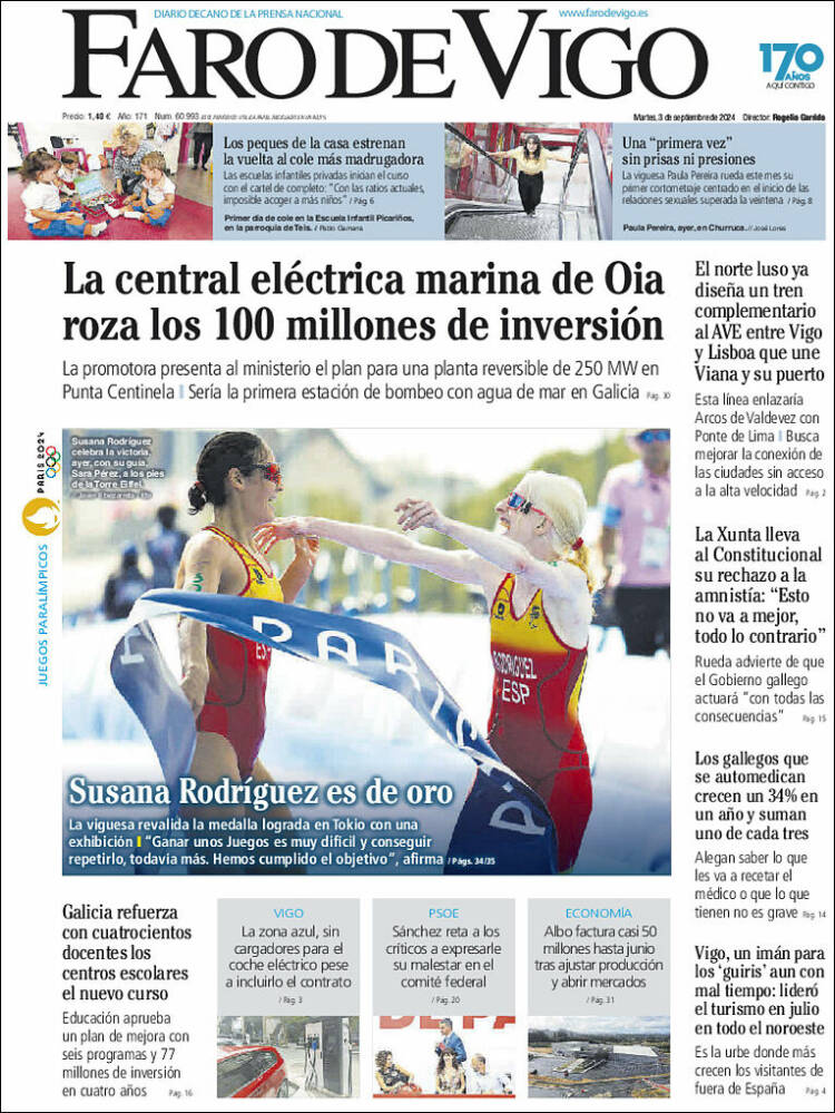 Portada de Faro de Vigo (Espa&ntilde;a)