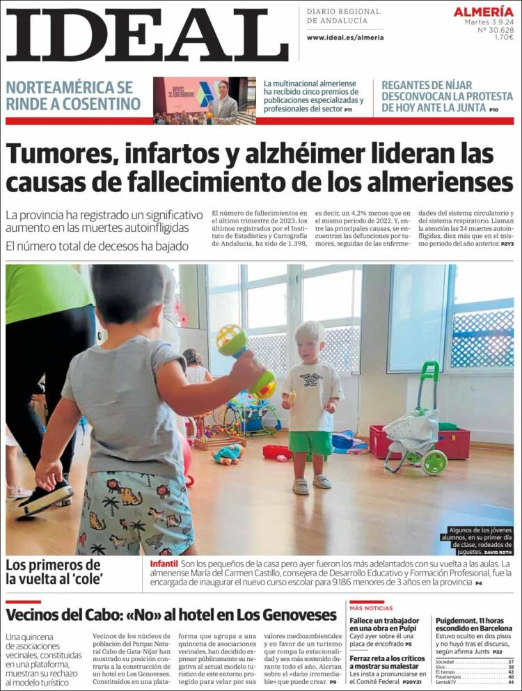 Portada de Ideal Almeria (Espa&ntilde;a)