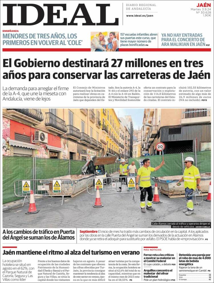 Portada de El Ideal de Jaén (Espa&ntilde;a)