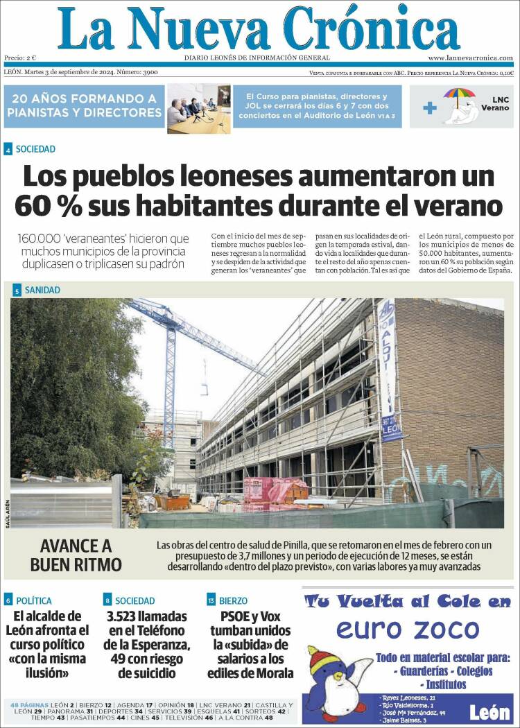 Portada de La Nueva Crónica (Espa&ntilde;a)
