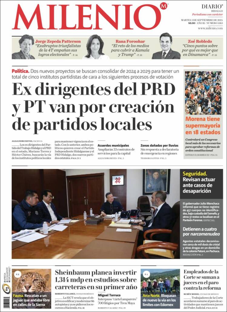 Portada de Milenio de Hidalgo (México)