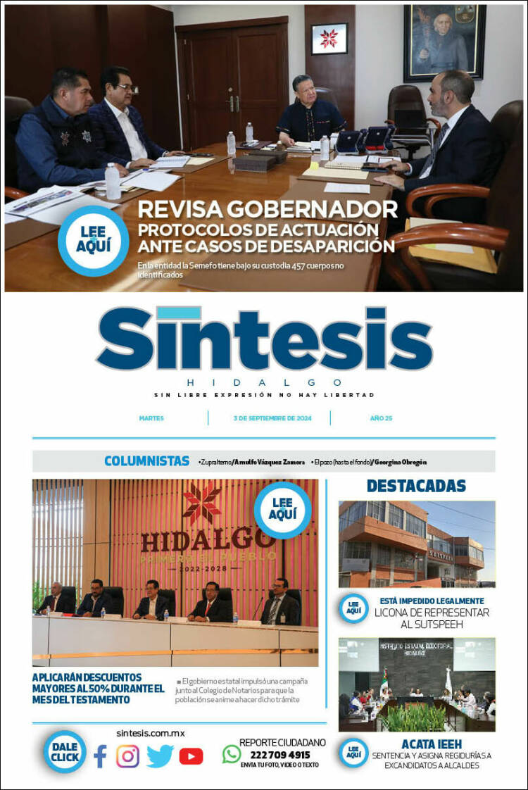 Portada de Sistesis - Hidalgo (México)