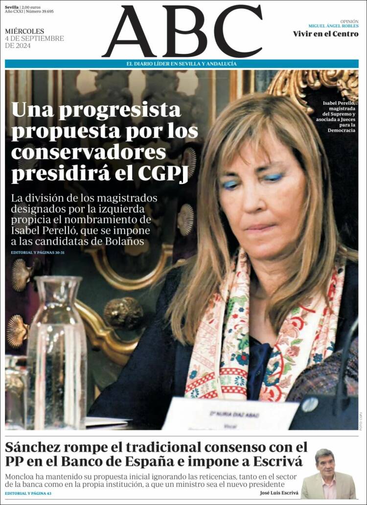 Portada de ABC - Sevilla (España)