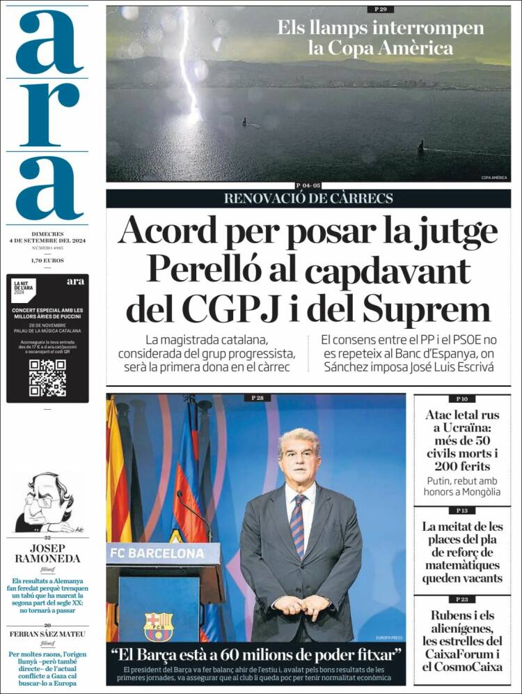 Portada de Ara (España)