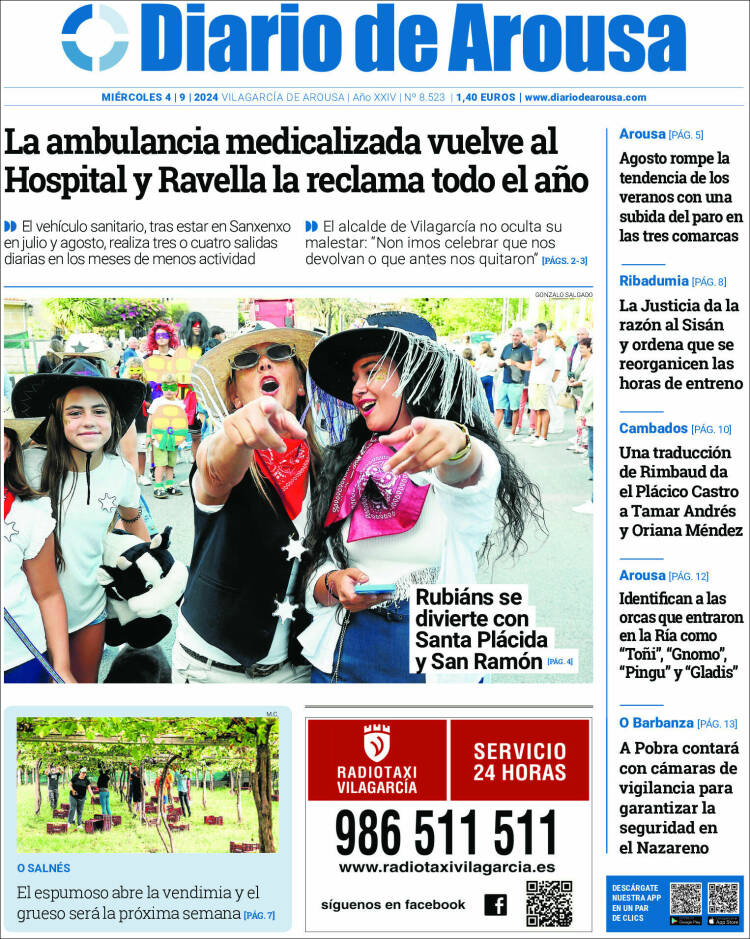 Portada de Diario de Arousa (España)