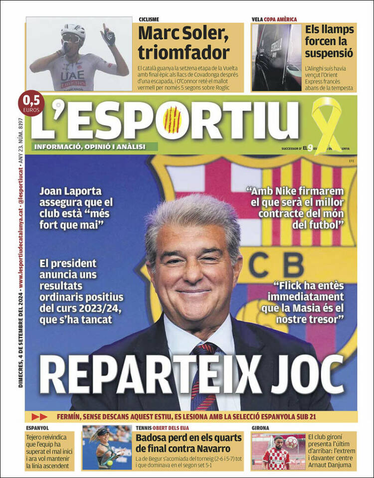 Portada de L'Esportiu (España)
