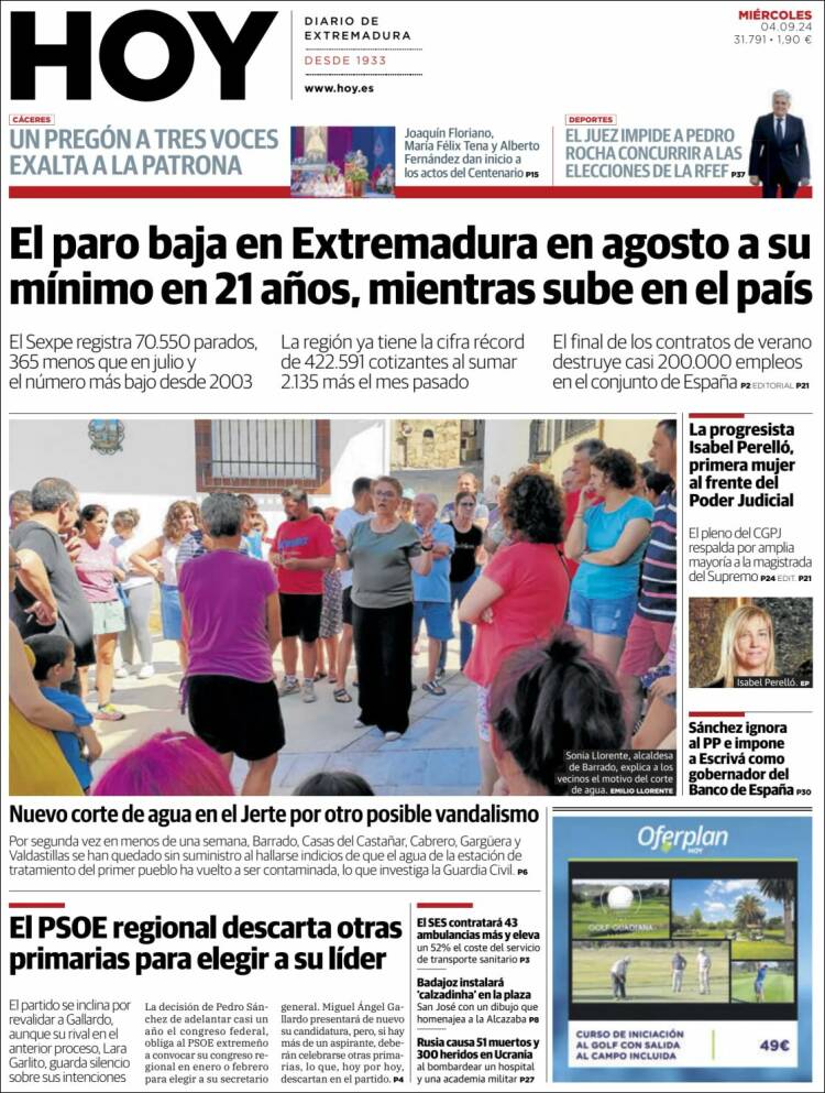 Portada de Hoy - Caceres (España)