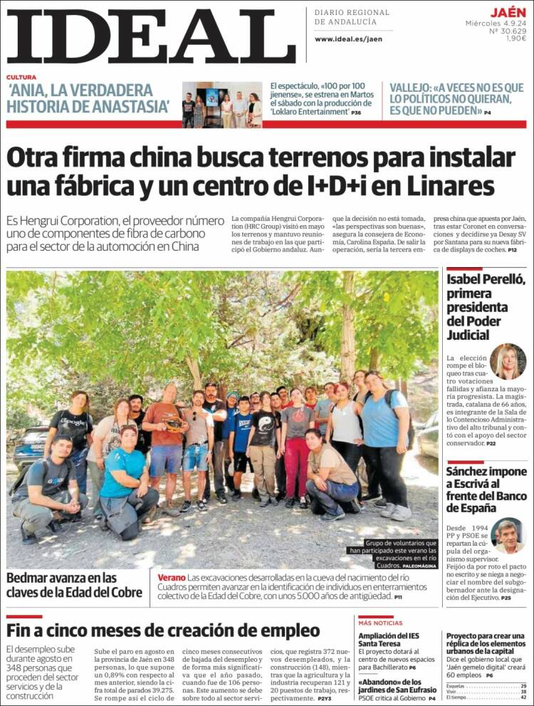Portada de El Ideal de Jaén (España)