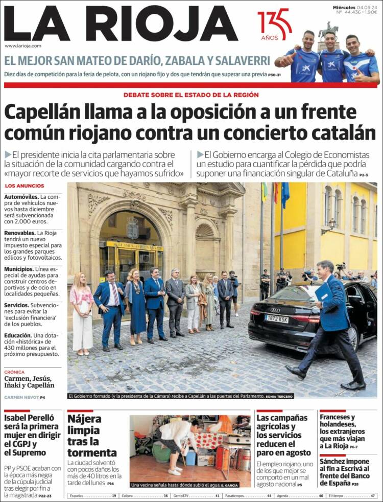 Portada de La Rioja (España)