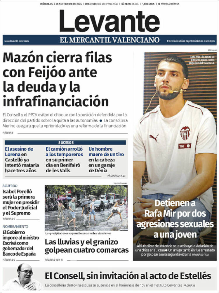Portada de Levante (España)