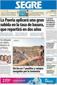 Portada de Segre  (España)