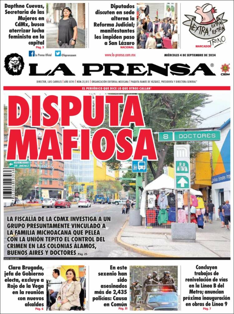 Portada de La Prensa (México)