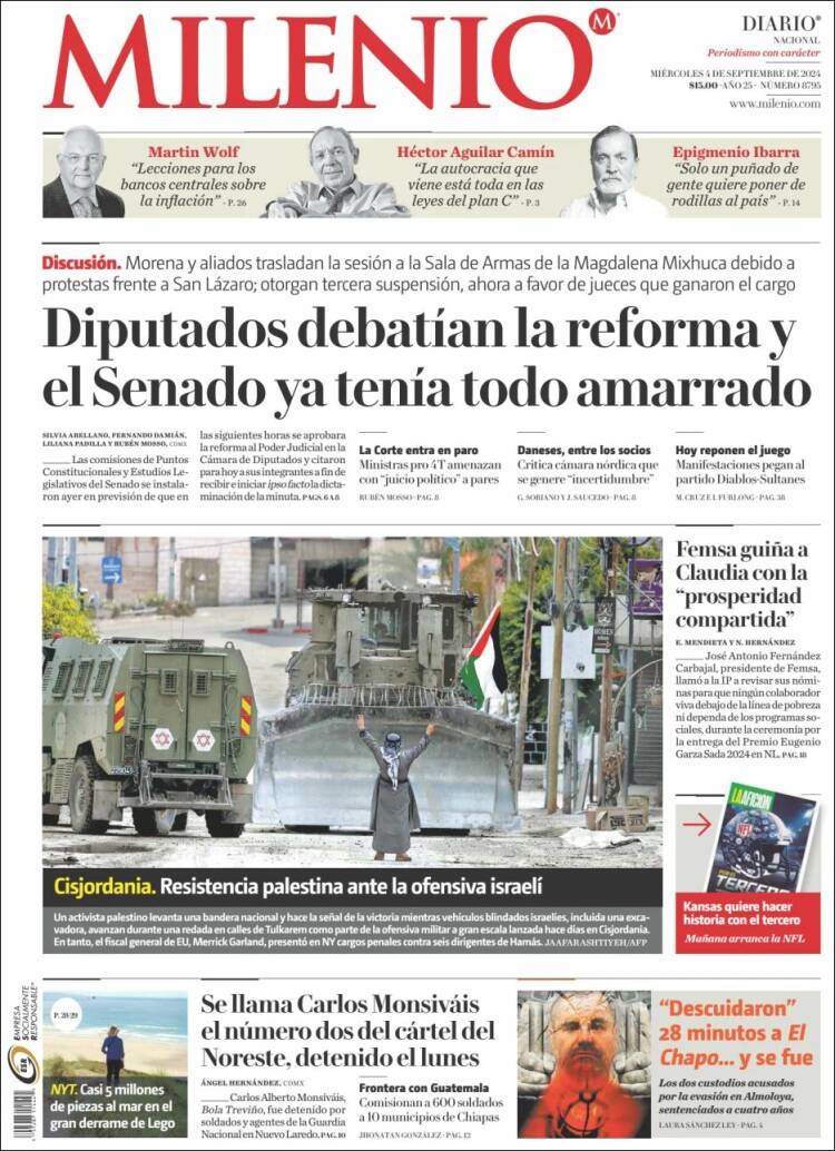 Portada de Milenio (México)