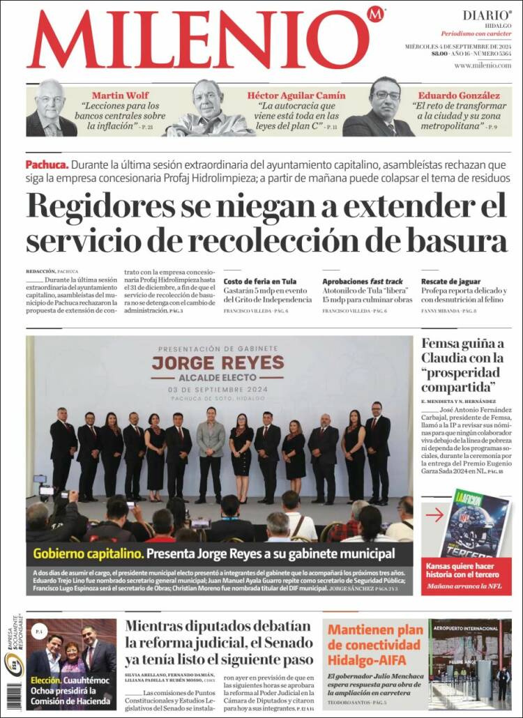 Portada de Milenio de Hidalgo (México)