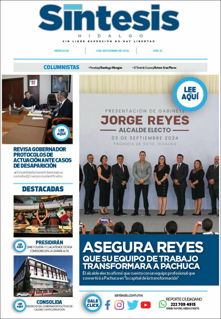 Portada de Sistesis - Hidalgo (México)