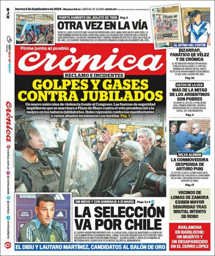 Portada de La Voz del Chaco (Argentina)