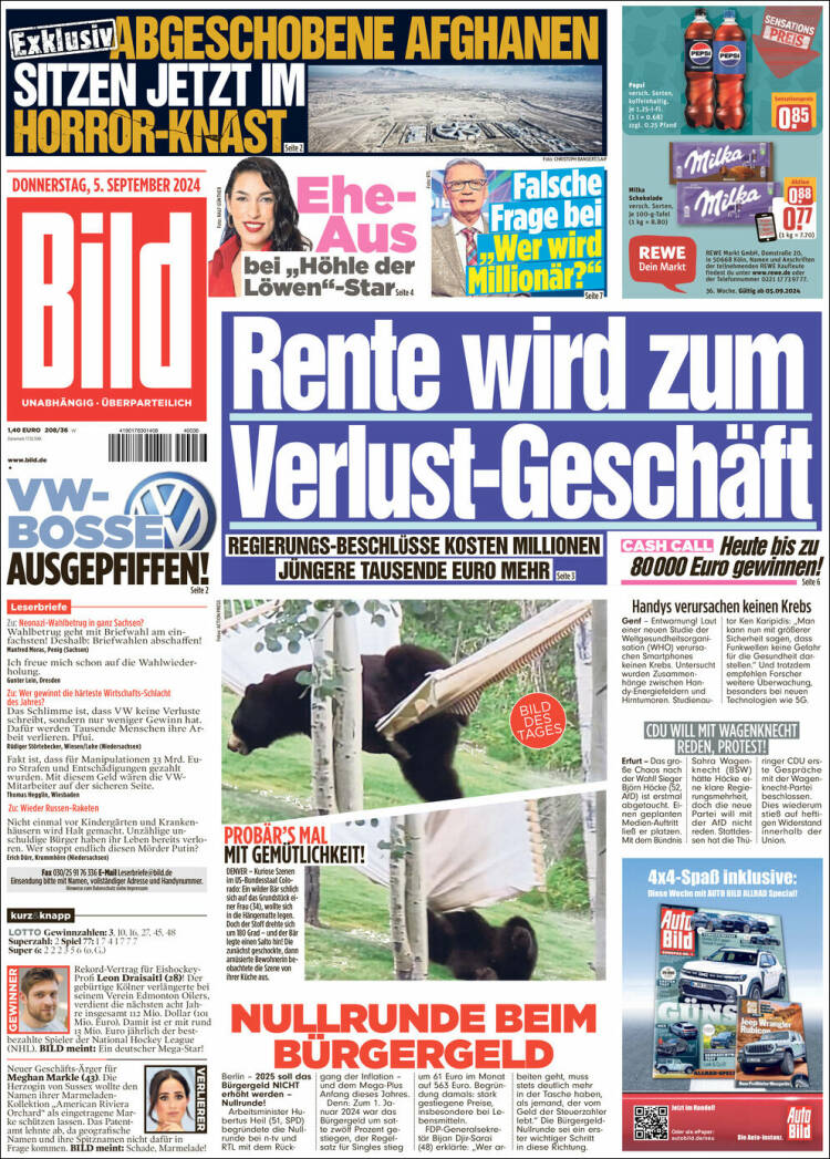 Portada de Bild (Alemania)