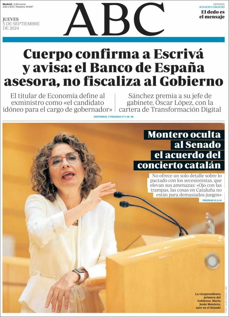 Portada de ABC (España)