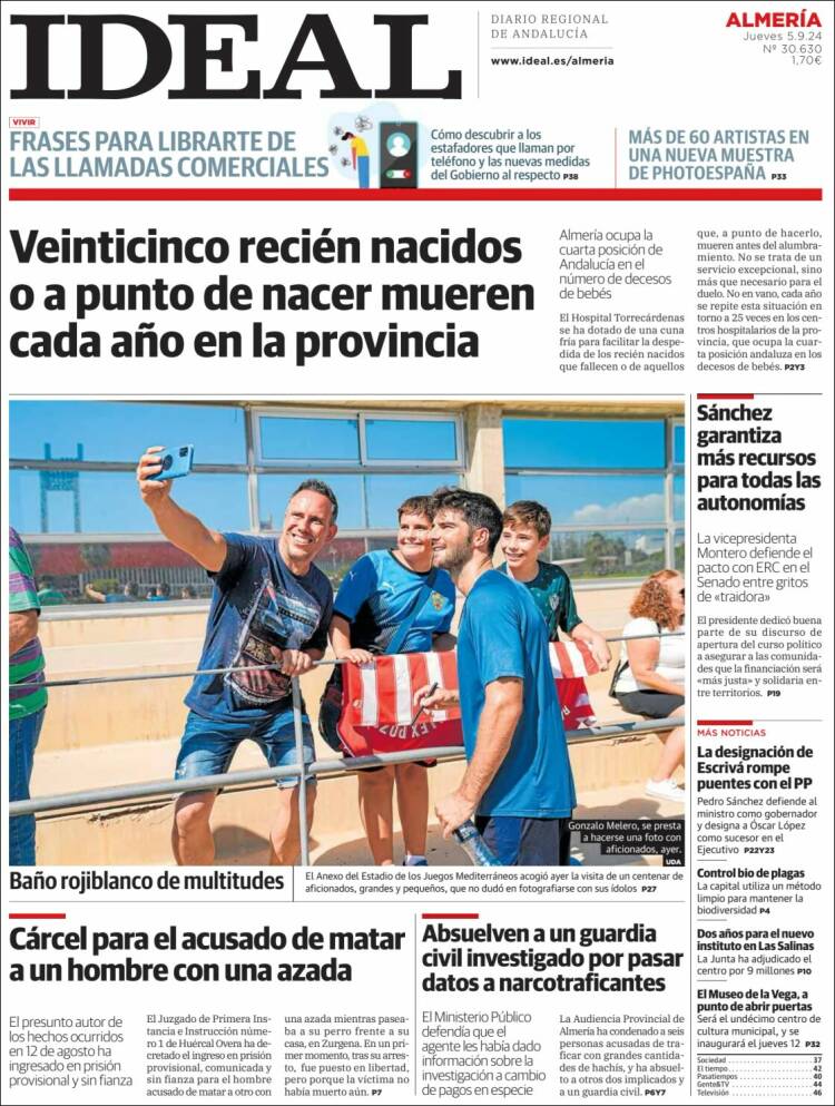 Portada de Ideal Almeria (España)