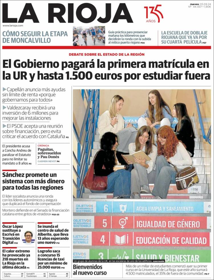 Portada de La Rioja (España)
