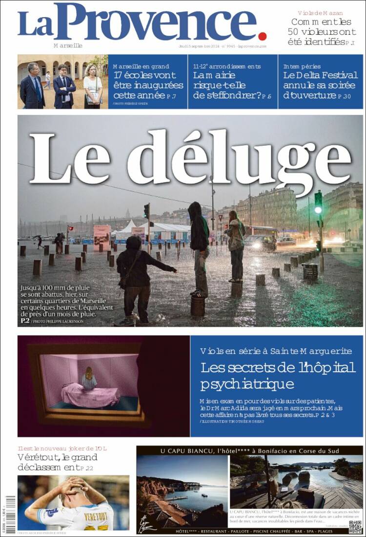 Portada de La Provence (Francia)
