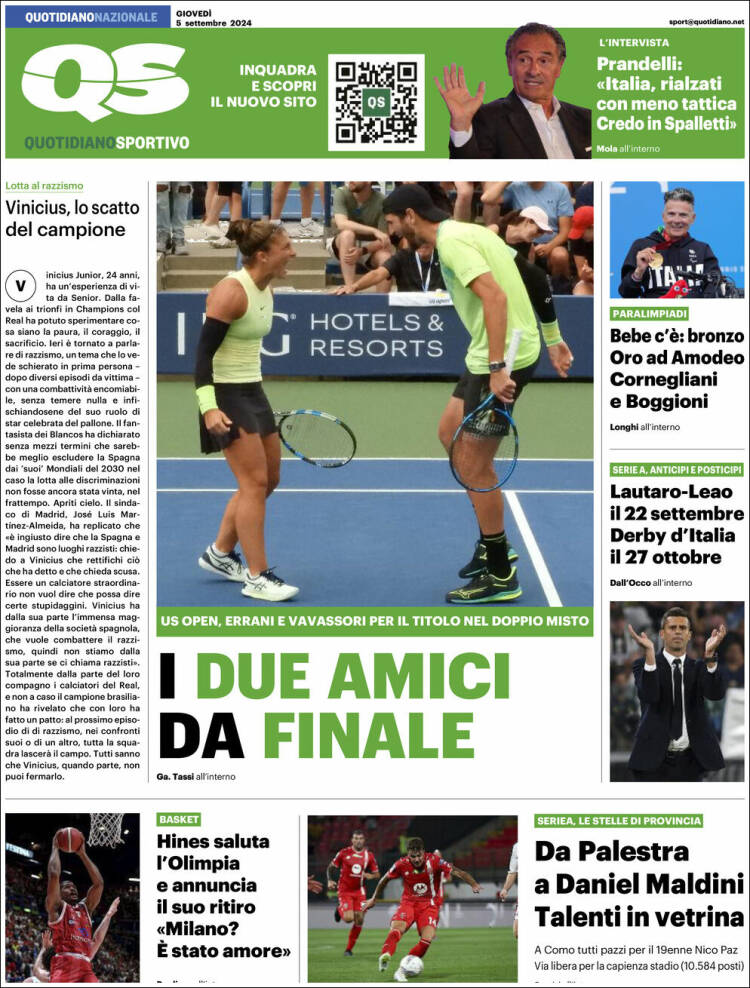 Portada de Quotidiano Sportivo (Italia)