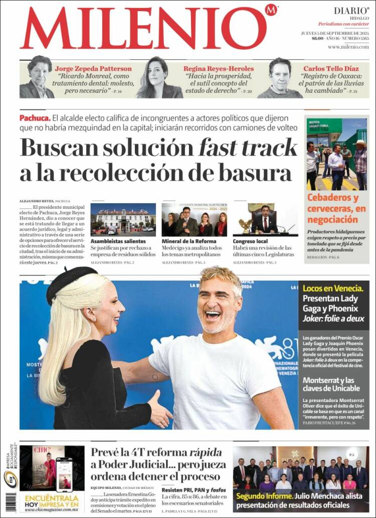 Portada de Milenio de Hidalgo (M&eacute;xico)