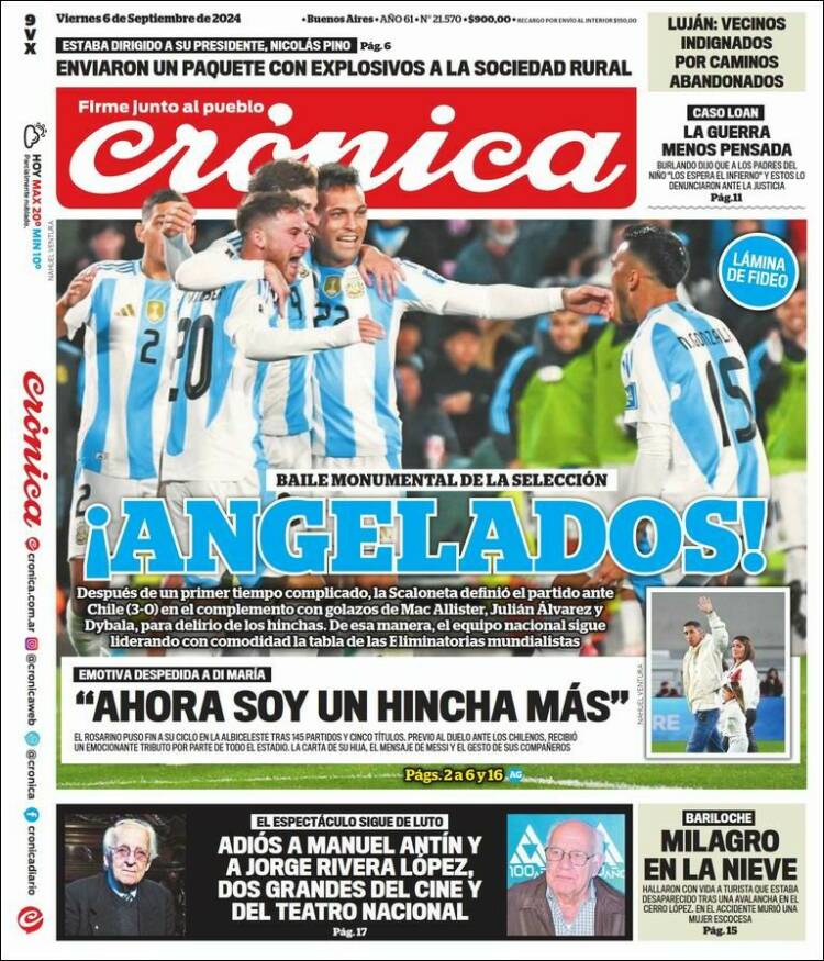 Portada de La Voz del Chaco (Argentina)