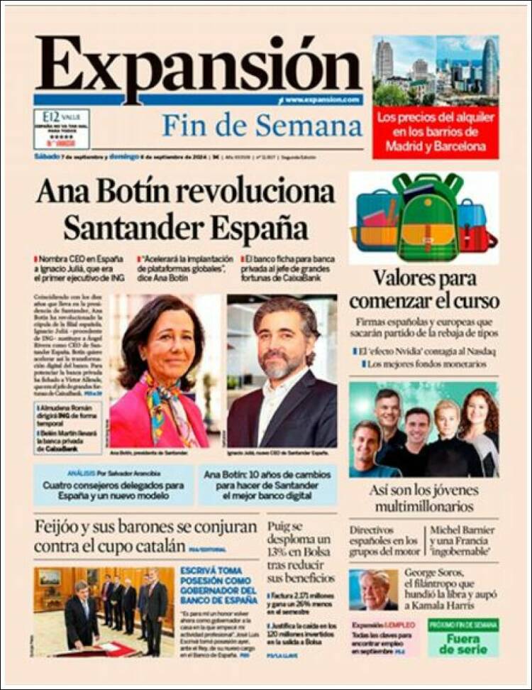 Portada de Expansión (Espa&ntilde;a)
