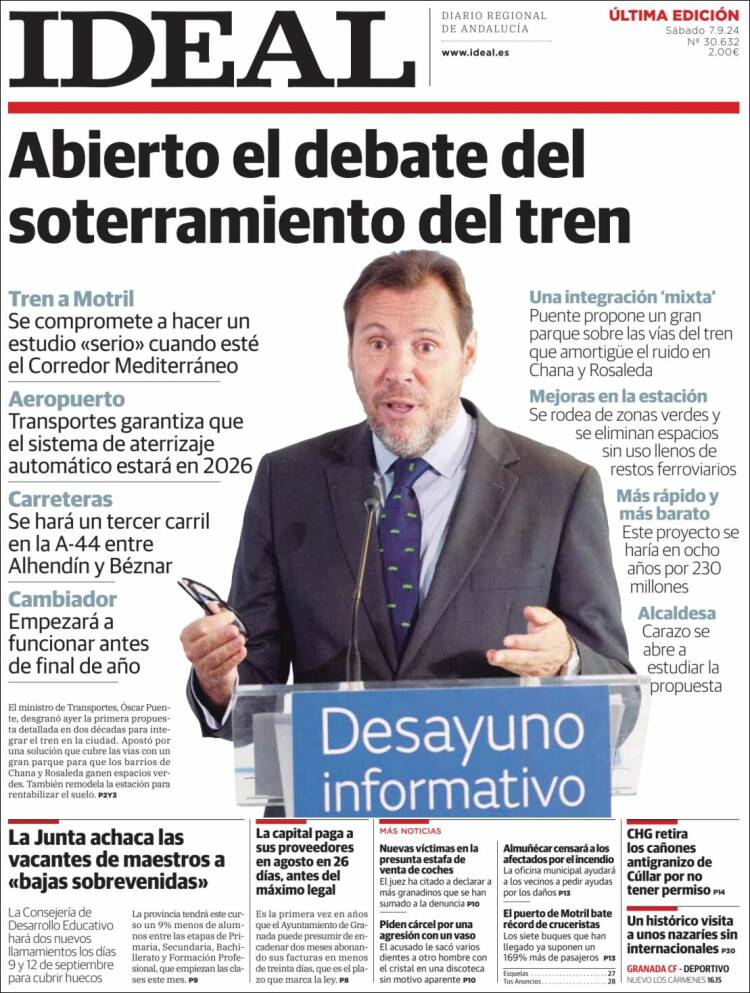 Portada de Ideal (España)