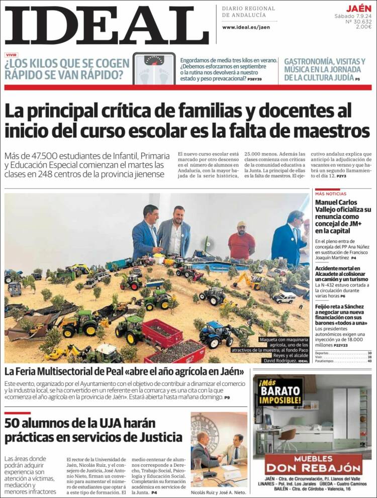 Portada de El Ideal de Jaén (España)