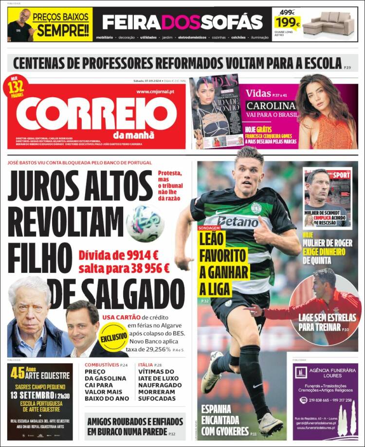 Portada de Correio da Manhã (Portugal)